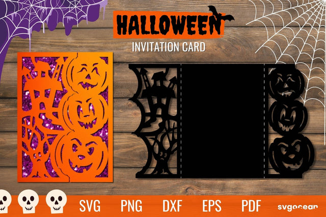 Halloween Invitation Card SVG SvgOcean 