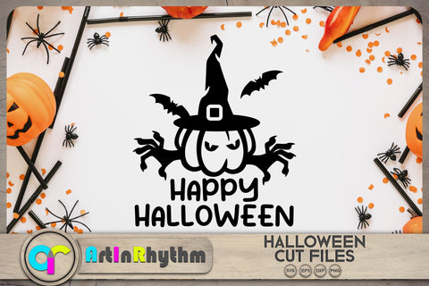 Halloween Jack o lantern, Halloween pumpkin SVG SVG Artinrhythm shop 