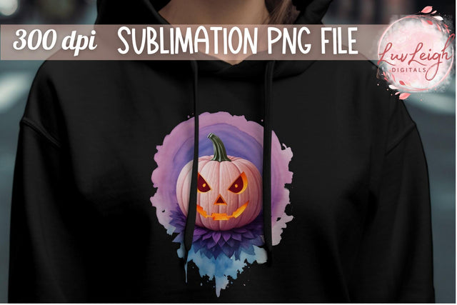 Halloween Jack O Lantern T-shirt PNG Sublimation Luvleigh Digitals 
