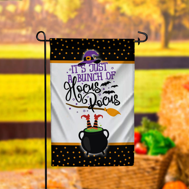 Halloween Just A Bunch of Hocus Pocus Garden Flag - 12x18 Garden Flag Design Downloads Sublimation CaldwellArt 