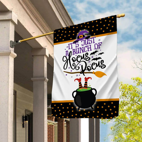 Halloween Just A Bunch of Hocus Pocus Garden Flag - 12x18 Garden Flag Design Downloads Sublimation CaldwellArt 