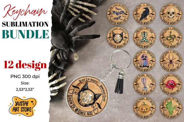 Halloween keychain sublimation bundle.Halloween potion label Sublimation Yustaf Art Store 