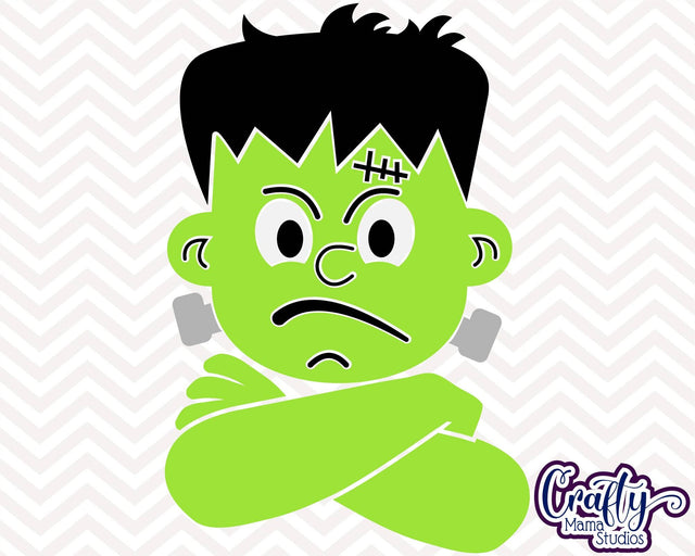 Halloween - Kid Frankenstein - Monster SVG Crafty Mama Studios 