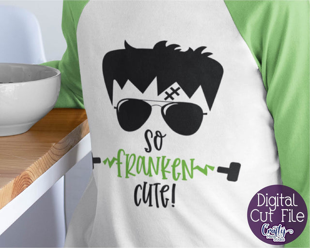 Halloween - Kids - Monster - So Franken Cute Boy SVG Crafty Mama Studios 