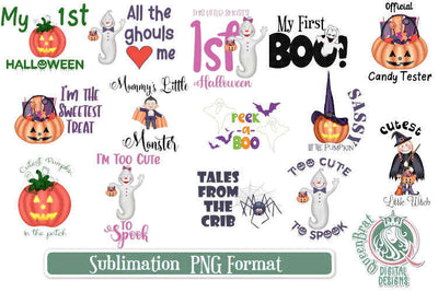 Halloween Kids Sublimation Bundle Sublimation QueenBrat Digital Designs 