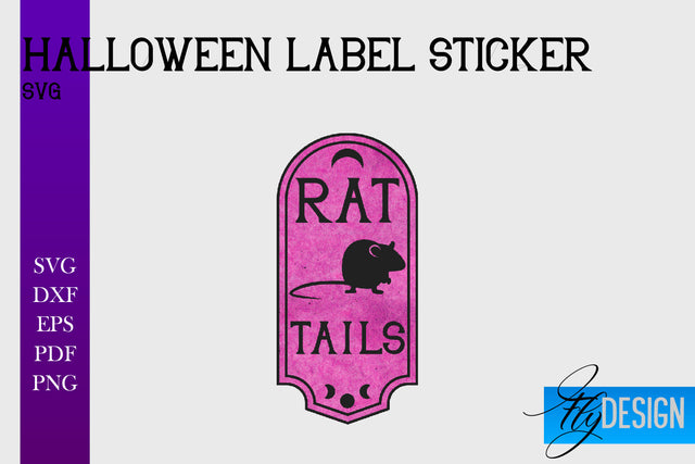Halloween Labels Sublimation | Potion Labels | Vintage Bottle Labels Sublimation Fly Design 