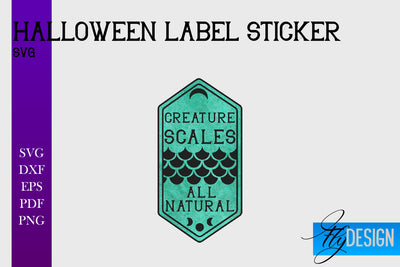 Halloween Labels Sublimation | Potion Labels | Vintage Bottle Labels Sublimation Fly Design 