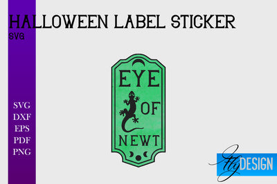 Halloween Labels Sublimation | Potion Labels | Vintage Bottle Labels Sublimation Fly Design 