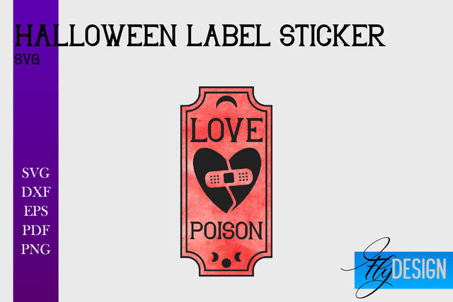 Halloween Labels Sublimation | Potion Labels | Vintage Bottle Labels Sublimation Fly Design 