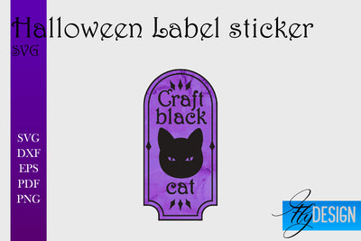 Halloween Labels Sublimation | Potion Labels | Vintage Bottle Labels Sublimation Fly Design 