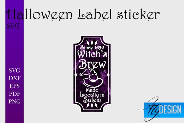 Halloween Labels Sublimation | Potion Labels | Vintage Bottle Labels Sublimation Fly Design 
