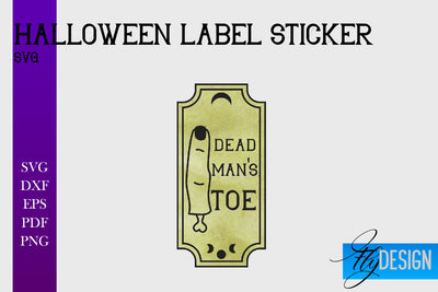 Halloween Labels Sublimation | Potion Labels | Vintage Bottle Labels Sublimation Fly Design 