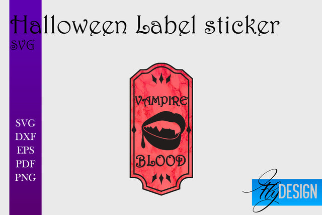Halloween Labels Sublimation | Potion Labels | Vintage Bottle Labels Sublimation Fly Design 