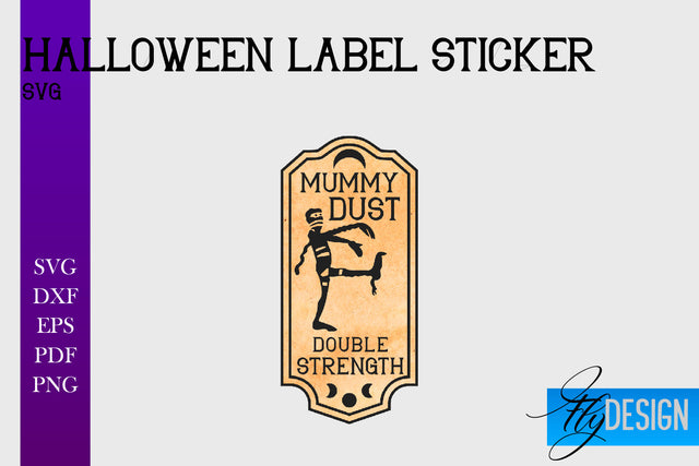 Halloween Labels Sublimation | Potion Labels | Vintage Bottle Labels Sublimation Fly Design 