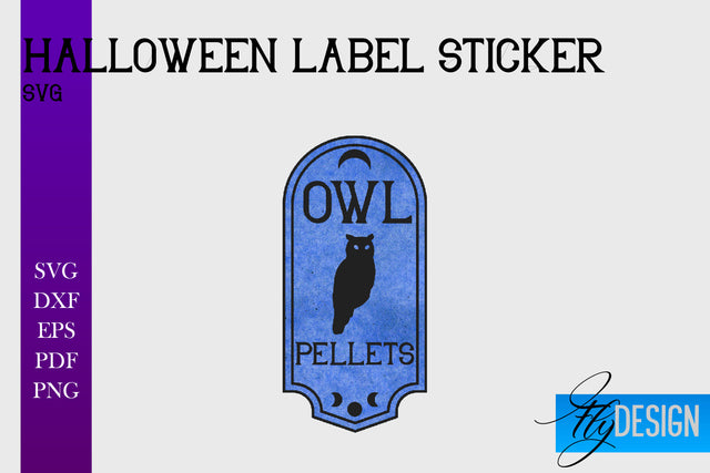 Halloween Labels Sublimation | Potion Labels | Vintage Bottle Labels Sublimation Fly Design 