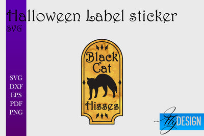 Halloween Labels Sublimation | Potion Labels | Vintage Bottle Labels Sublimation Fly Design 