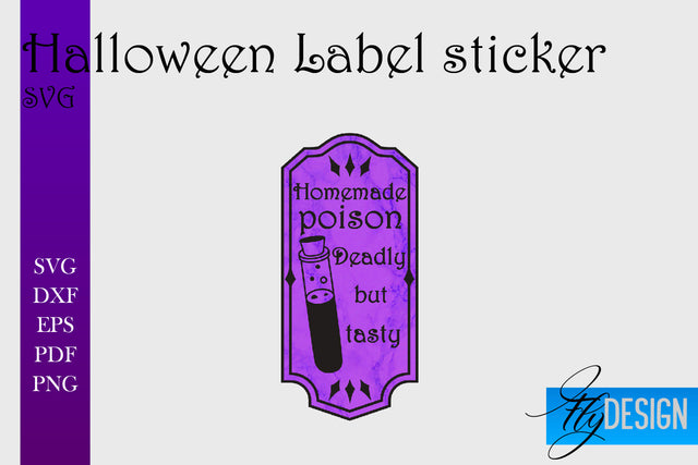 Halloween Labels Sublimation | Potion Labels | Vintage Bottle Labels Sublimation Fly Design 
