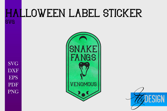 Halloween Labels Sublimation | Potion Labels | Vintage Bottle Labels Sublimation Fly Design 