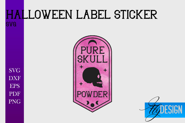 Halloween Labels Sublimation | Potion Labels | Vintage Bottle Labels Sublimation Fly Design 