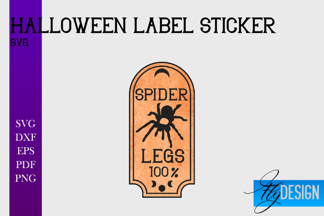 Halloween Labels Sublimation | Potion Labels | Vintage Bottle Labels Sublimation Fly Design 