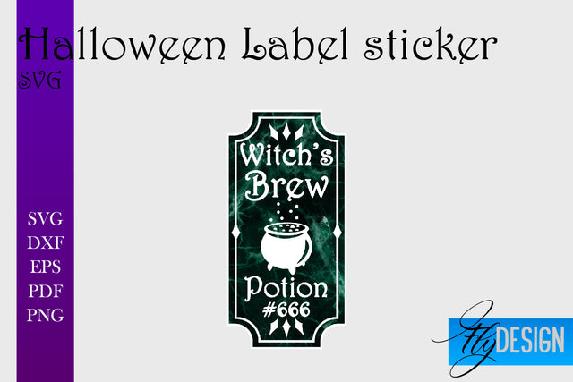 Halloween Labels Sublimation | Potion Labels | Vintage Bottle Labels Sublimation Fly Design 