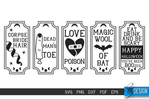 Halloween Apothecary Labels - Potion Labels for Halloween - So Fontsy