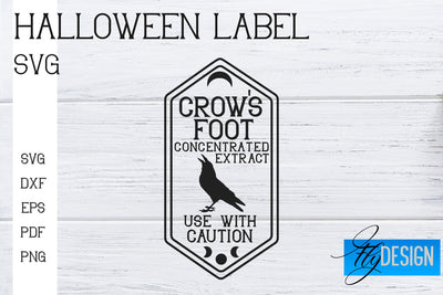 Halloween Labels SVG | Potion Labels | Vintage Bottle Labels | Halloween Apothecary Labels SVG Fly Design 