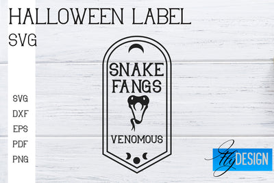 Halloween Labels SVG | Potion Labels | Vintage Bottle Labels | Halloween Apothecary Labels SVG Fly Design 