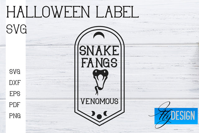 Halloween Labels SVG | Potion Labels | Vintage Bottle Labels | Halloween Apothecary Labels SVG Fly Design 