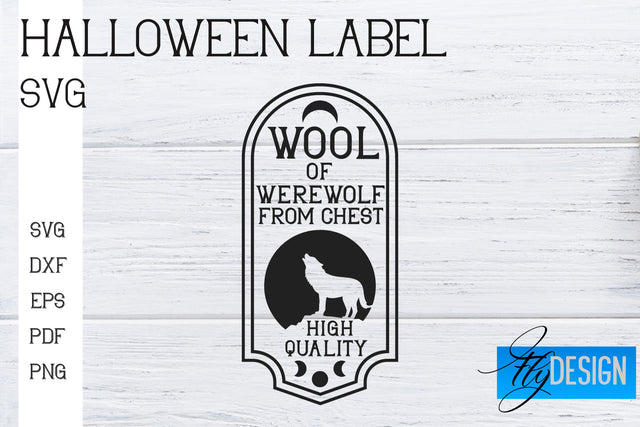 Halloween Labels SVG | Potion Labels | Vintage Bottle Labels | Halloween Apothecary Labels SVG Fly Design 