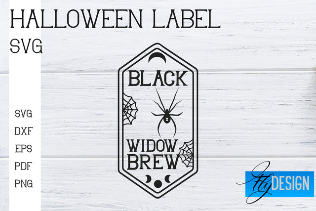 Halloween Labels SVG | Potion Labels | Vintage Bottle Labels | Halloween Apothecary Labels SVG Fly Design 