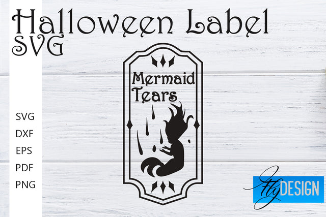 Halloween Labels SVG | Potion Labels | Vintage Bottle Labels | Halloween Apothecary Labels SVG Fly Design 