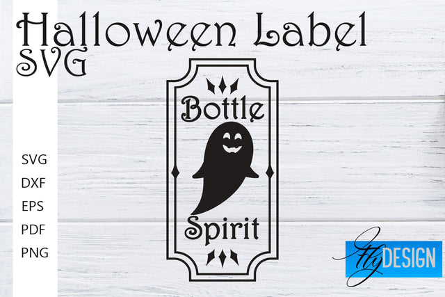 Halloween Labels SVG | Potion Labels | Vintage Bottle Labels | Halloween Apothecary Labels SVG Fly Design 