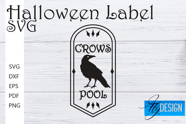 Halloween Labels SVG | Potion Labels | Vintage Bottle Labels | Halloween Apothecary Labels SVG Fly Design 