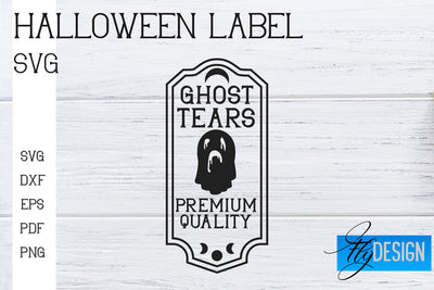 Halloween Labels SVG | Potion Labels | Vintage Bottle Labels | Halloween Apothecary Labels SVG Fly Design 