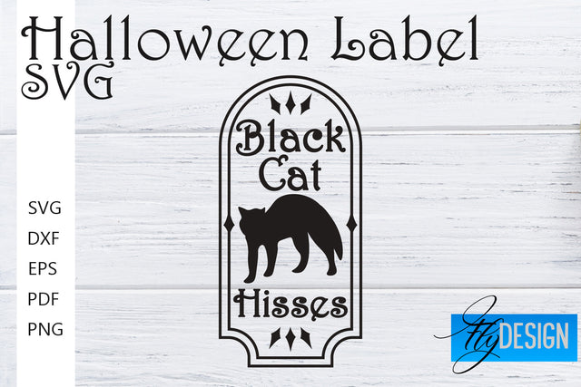 Halloween Labels SVG | Potion Labels | Vintage Bottle Labels | Halloween Apothecary Labels SVG Fly Design 