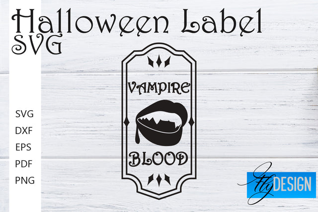 Halloween Labels SVG | Potion Labels | Vintage Bottle Labels | Halloween Apothecary Labels SVG Fly Design 
