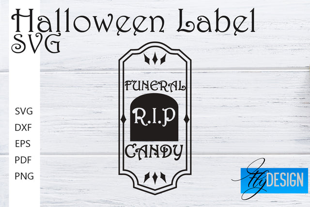 Halloween Labels SVG | Potion Labels | Vintage Bottle Labels | Halloween Apothecary Labels SVG Fly Design 