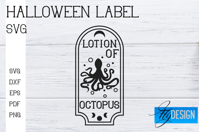 Halloween Labels SVG | Potion Labels | Vintage Bottle Labels | Halloween Apothecary Labels SVG Fly Design 