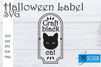 Halloween Labels SVG | Potion Labels | Vintage Bottle Labels | Halloween Apothecary Labels SVG Fly Design 