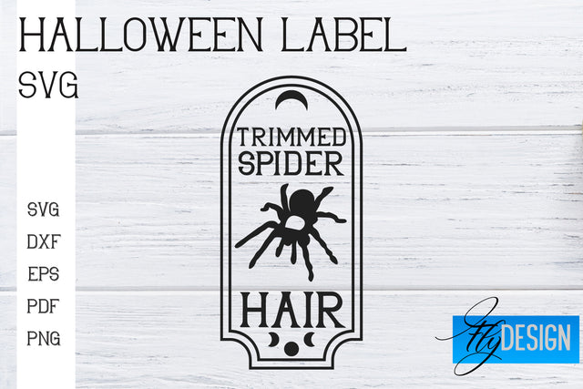 Halloween Labels SVG | Potion Labels | Vintage Bottle Labels | Halloween Apothecary Labels SVG Fly Design 
