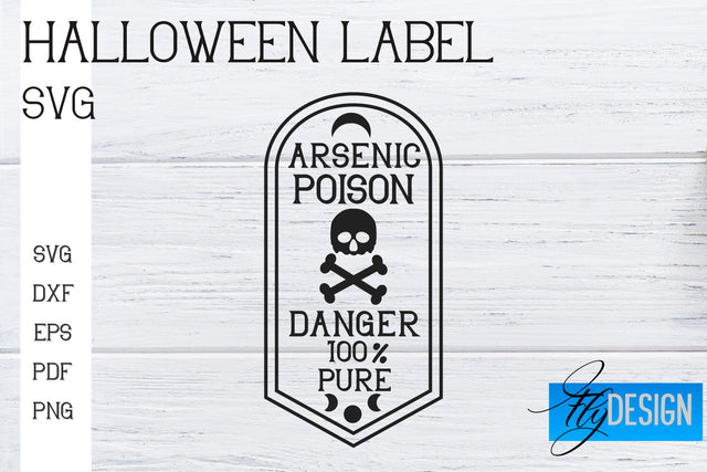 Halloween Labels SVG | Potion Labels | Vintage Bottle Labels | Halloween Apothecary Labels SVG Fly Design 
