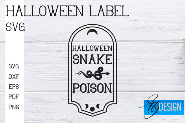 Halloween Labels SVG | Potion Labels | Vintage Bottle Labels | Halloween Apothecary Labels SVG Fly Design 