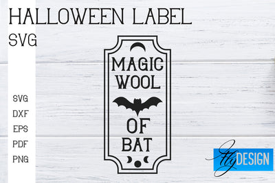 Halloween Labels SVG | Potion Labels | Vintage Bottle Labels | Halloween Apothecary Labels SVG Fly Design 