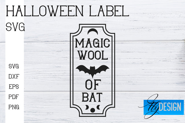 Halloween Labels SVG | Potion Labels | Vintage Bottle Labels | Halloween Apothecary Labels SVG Fly Design 