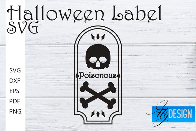 Halloween Labels SVG | Potion Labels | Vintage Bottle Labels | Halloween Apothecary Labels SVG Fly Design 