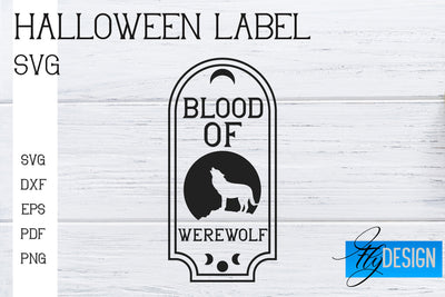 Halloween Labels SVG | Potion Labels | Vintage Bottle Labels | Halloween Apothecary Labels SVG Fly Design 