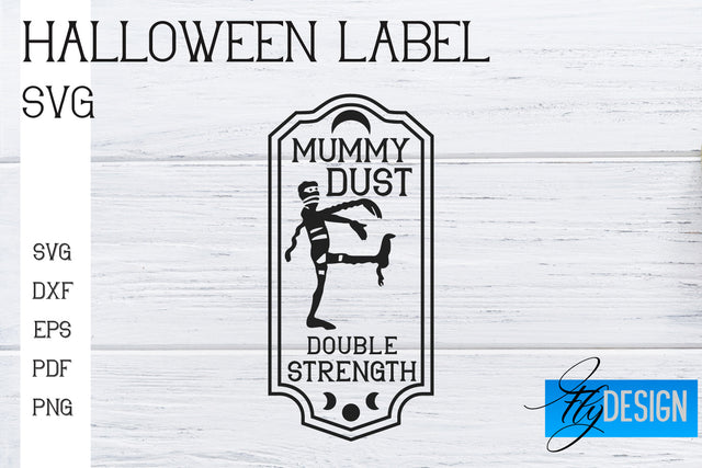 Halloween Labels SVG | Potion Labels | Vintage Bottle Labels | Halloween Apothecary Labels SVG Fly Design 