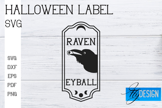 Halloween Labels SVG | Potion Labels | Vintage Bottle Labels | Halloween Apothecary Labels SVG Fly Design 