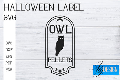 Halloween Labels SVG | Potion Labels | Vintage Bottle Labels | Halloween Apothecary Labels SVG Fly Design 
